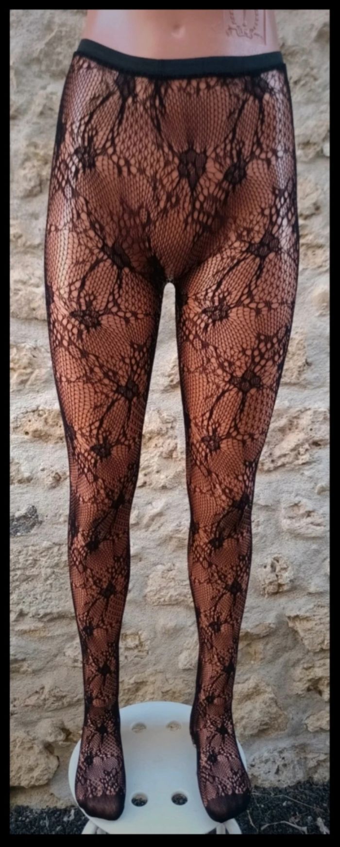 Collant résille motif fantaisie - photo numéro 2