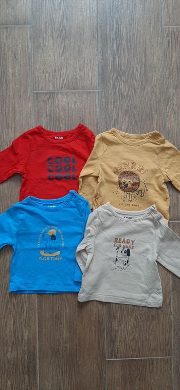 Lot de 4 tee-shirt manches longues