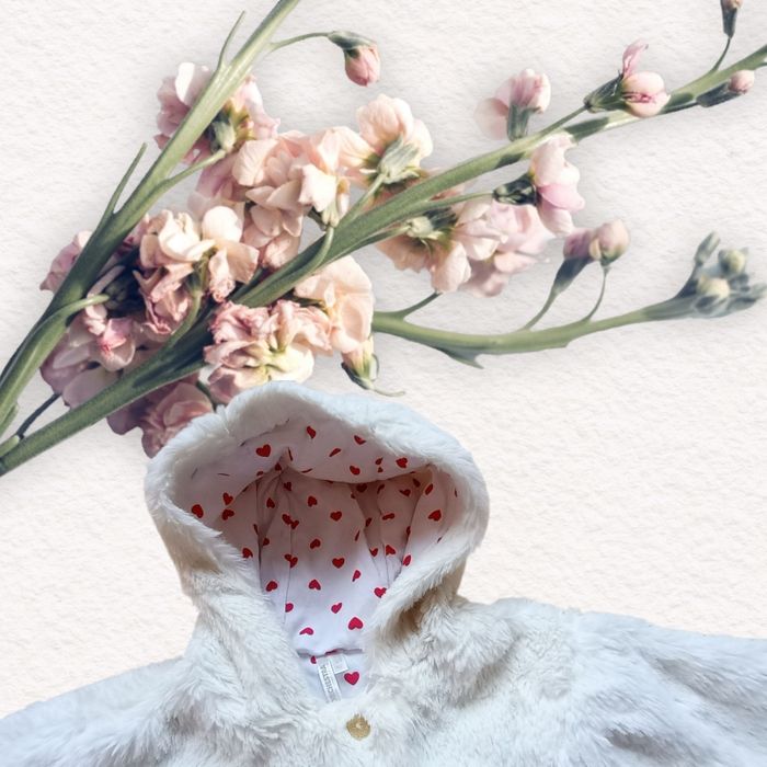 Poncho/Cape Ultra Doux  taille 9 mois bébé fille 💖 - photo numéro 3