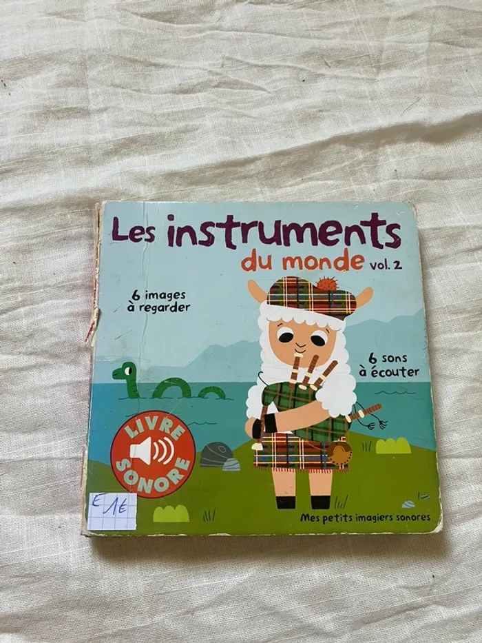 Livre sonore – Les instruments du monde, volume 2 – imagier sonore