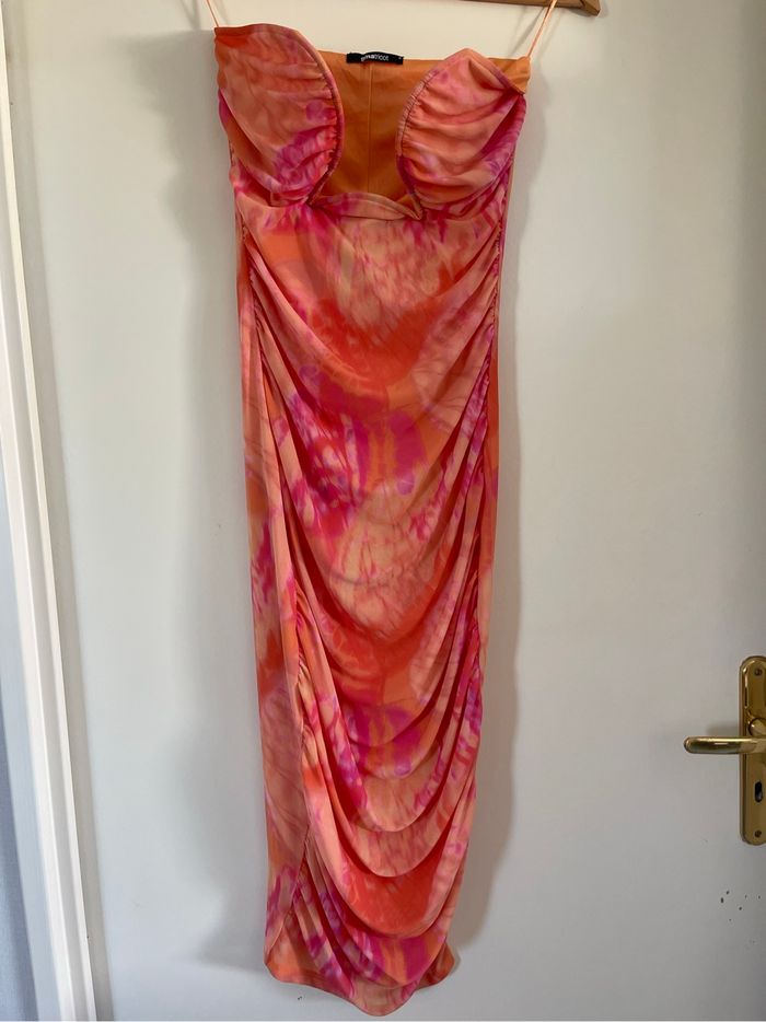 Robe de soirée orange Gina Tricot – Taille M