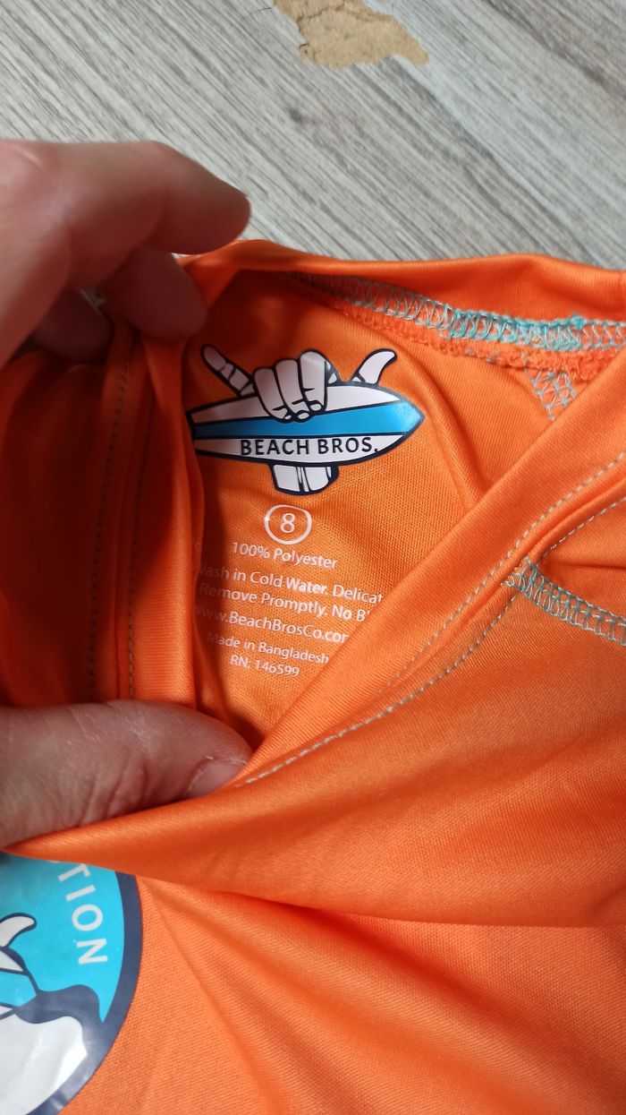 Lot maillot et shirt natation anti UV 8 ans - photo numéro 7