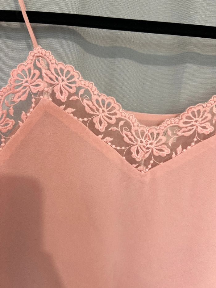Haut à bretelles rose - photo numéro 2