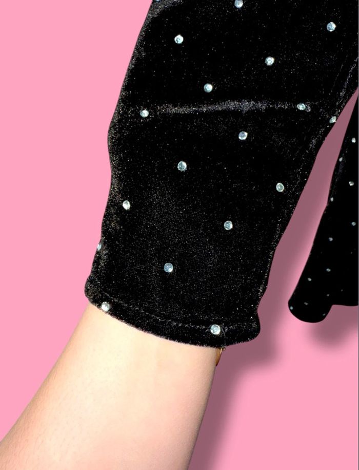 Robe velours et strass Zara - photo numéro 2