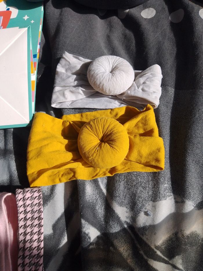 Lot de 2 bandeaux bébé fille