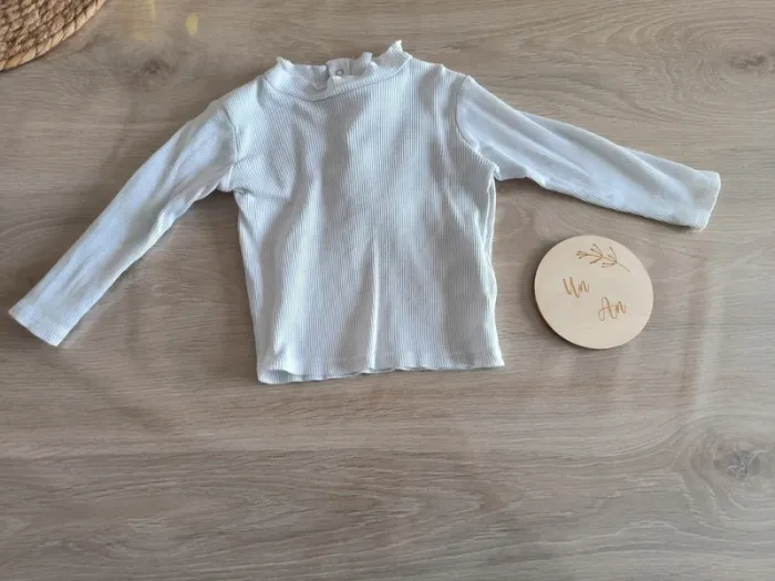 Sous pull côtelé Kiabi 12 mois