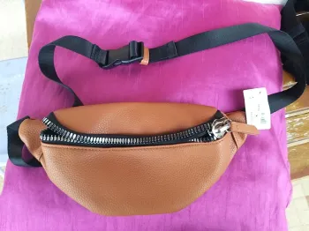 Sac banane marron