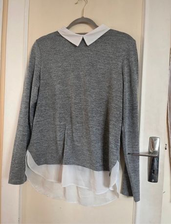 Chemise pull gris