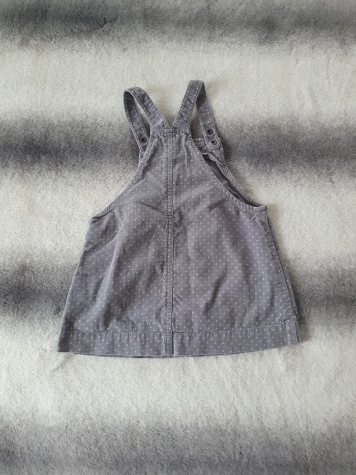 Robe salopette grise Obaïbi 12 mois - photo numéro 3