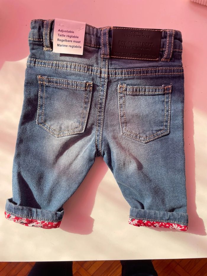 Un jean et un t-shirt manche longue 3/6mois - photo numéro 3