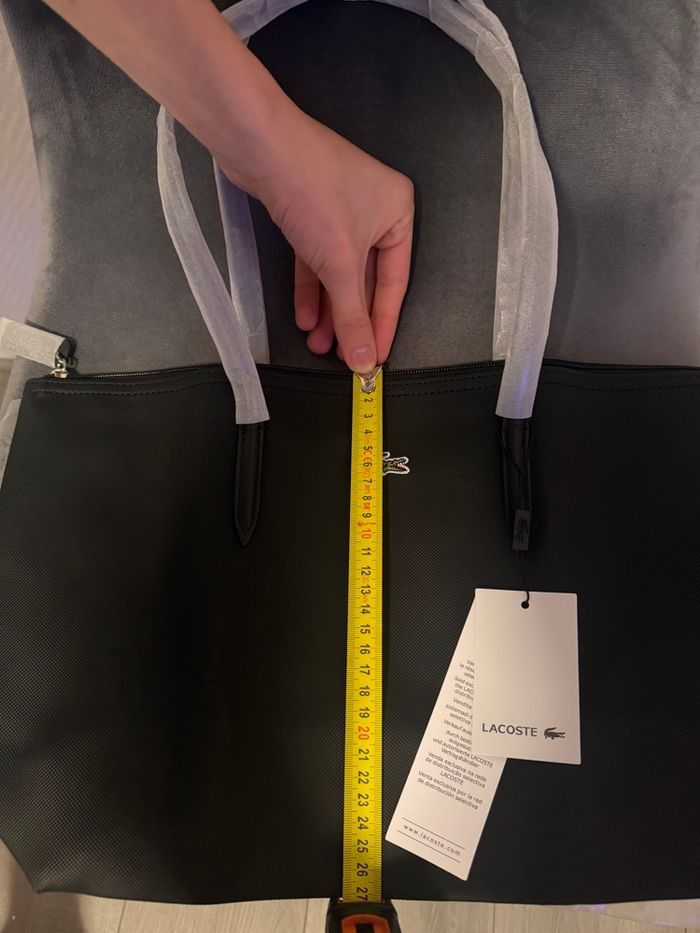 Sac Lacoste Noir Neuf - photo numéro 3