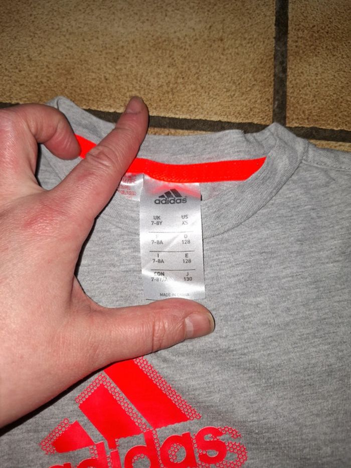 Tee-shirt garçon de marque adidas - photo numéro 3