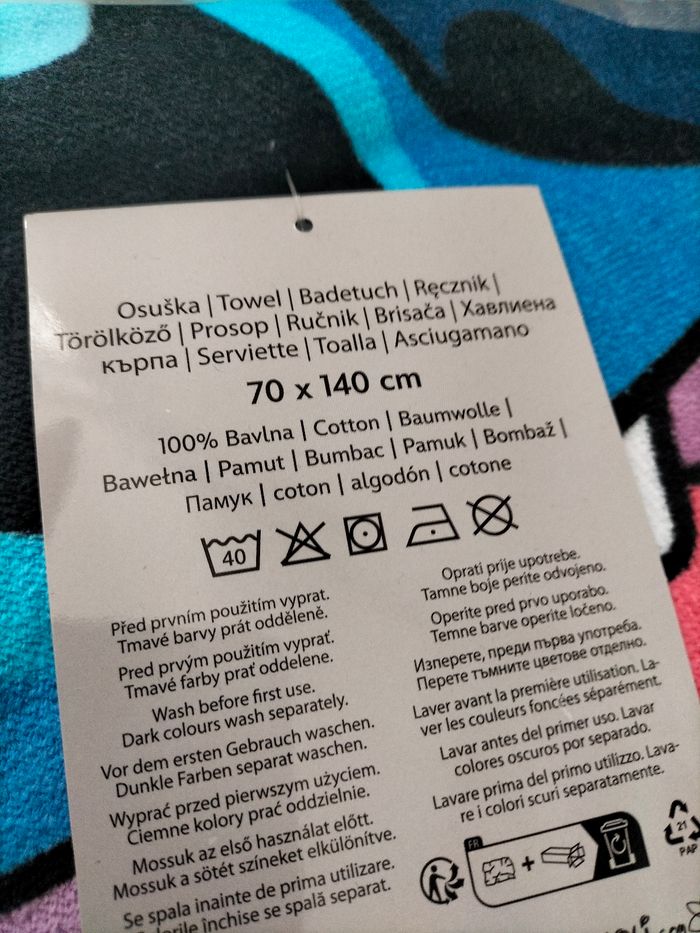 🤍 Serviette Stitch Aloha - 100% coton -, Disney - Neuve 🤍 - photo numéro 3