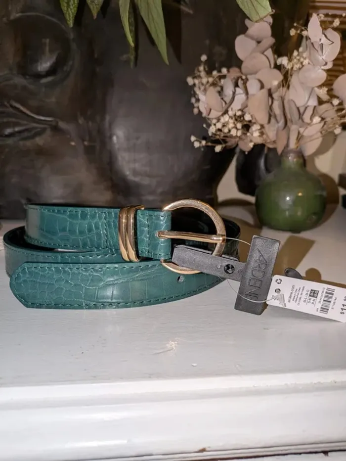 Ceinture verte Ardene NEUVE mode tendance accessoire femme homme