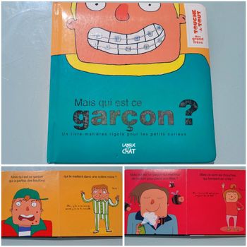 Livre textures à toucher Mais qui est ce garçon ? 👦