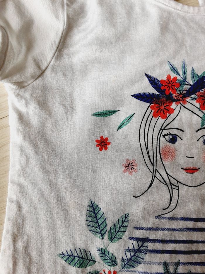 Vêtement bébé fille tee-shirt manches courtes Terre de marins 2 ans 24 mois - photo numéro 2