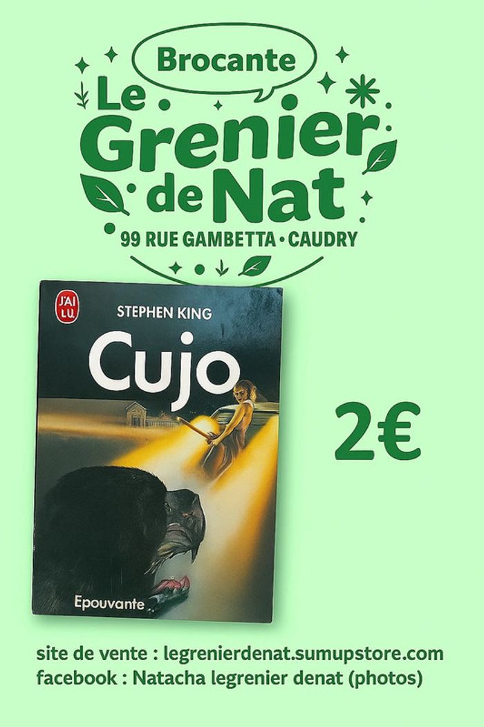 Livre Stephen king cujo