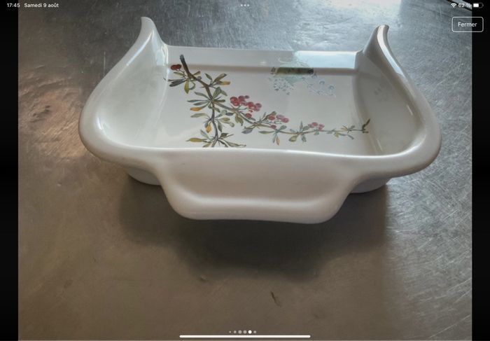 Ramasse miette en porcelaine R made in France - photo numéro 5