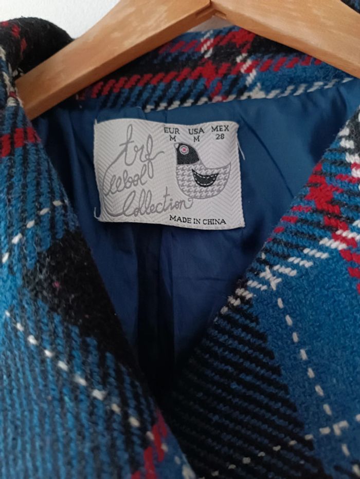Très beau manteau bleu 3/4 - ZARA - taille M - photo numéro 3