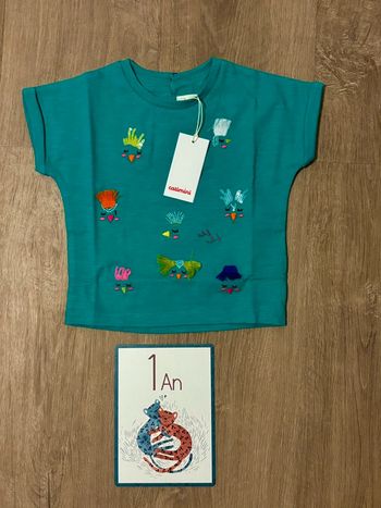 Tee shirt manches courtes Catimini neuf