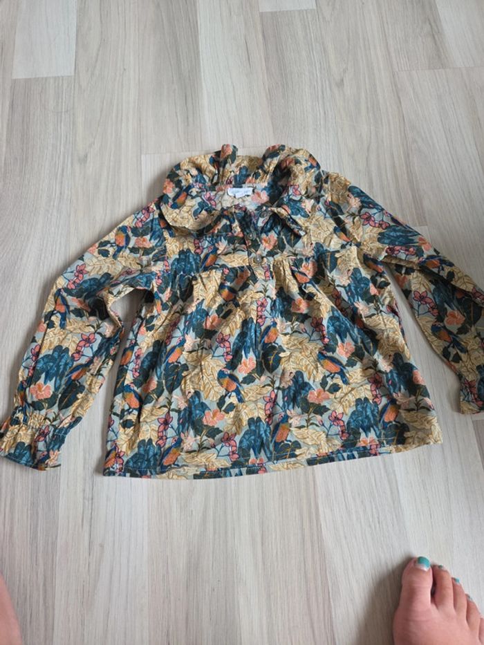 Blouse imprimé végétal taille 5 ans vertbaudet