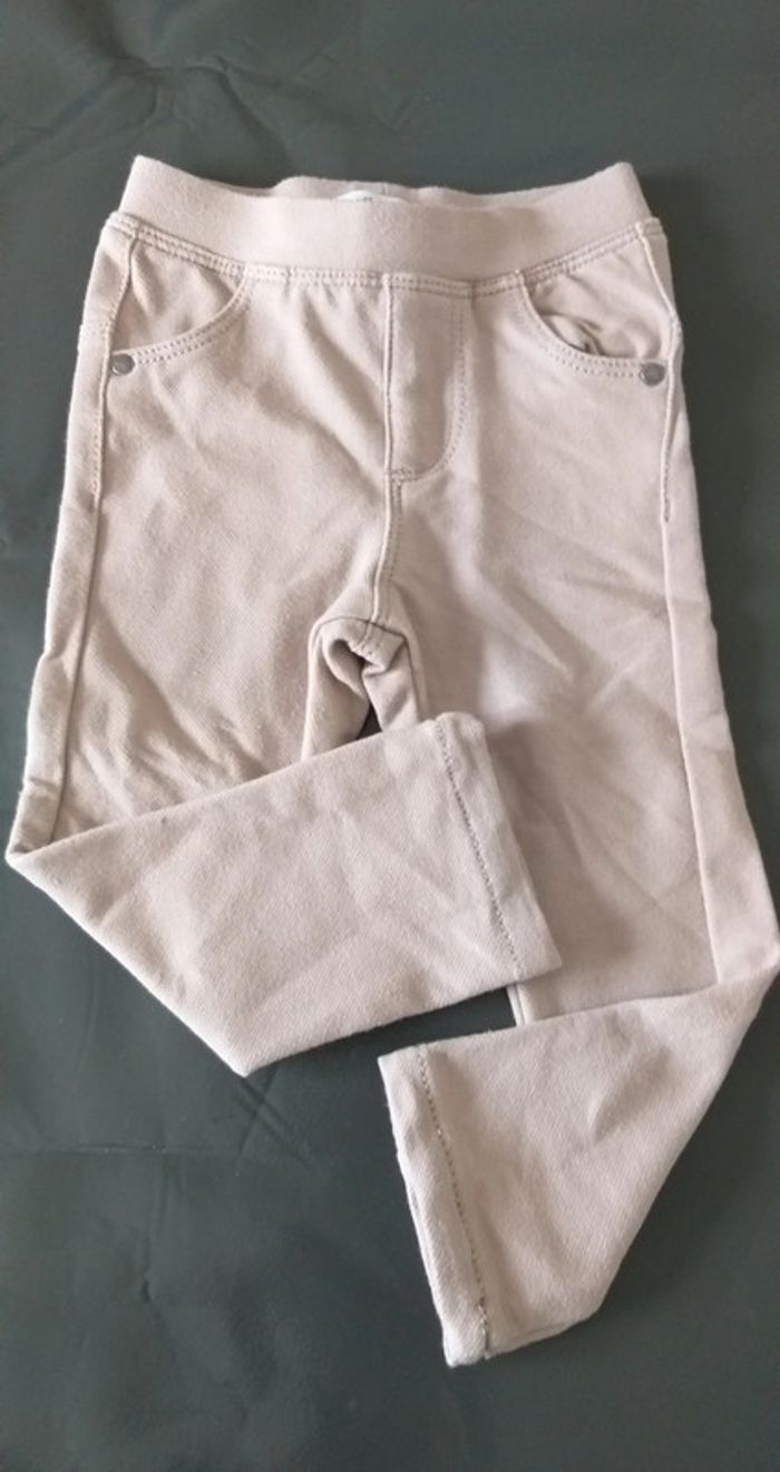 Pantalon slim Vertbaudet beige