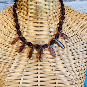 Collier vintage en perles | violet 🌿