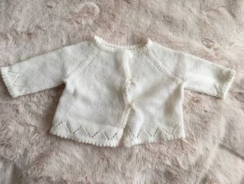 Gilet tricoté blanc