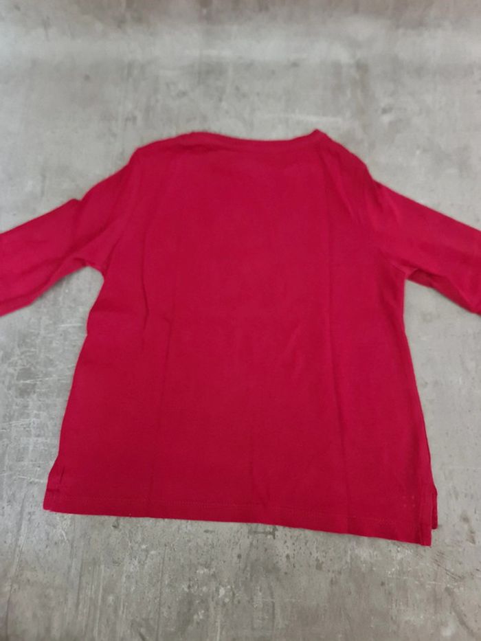 Hautbt shirt rouge Manches longues vertbaudet fille 4 ans - photo numéro 4