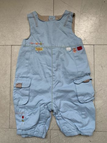 Combinaison bleue garçon taille 3 mois sans manche