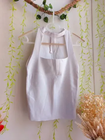 Haut Zara – M – Blanc – État : Très bon