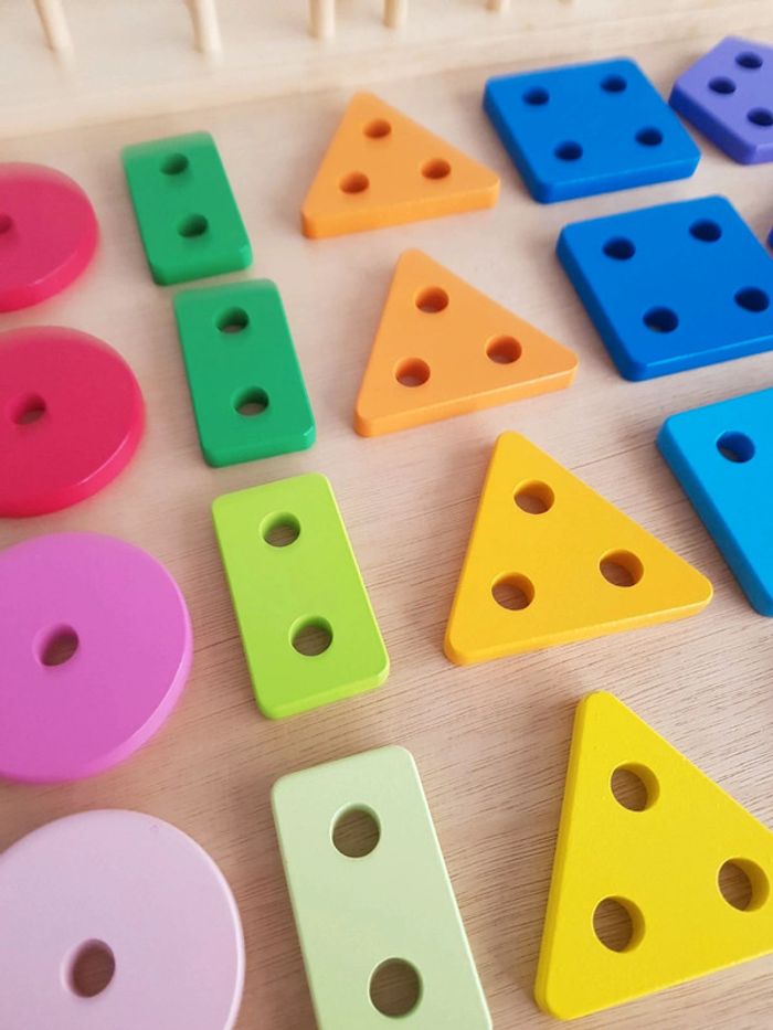 Boby puzzle encastrement bois formes et couleurs - photo numéro 4