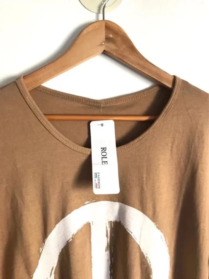 Haut peace and love homme manches longues taille unique neuf avec étiquettes - photo numéro 3