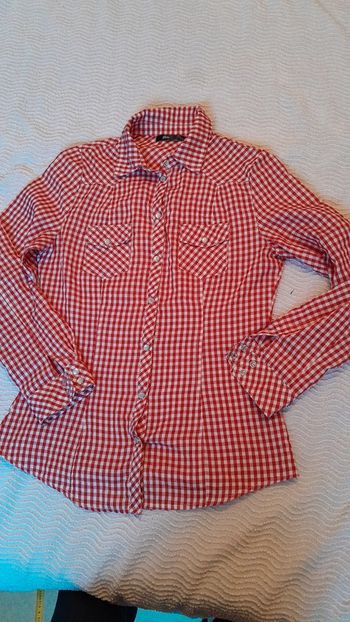 Chemise à carreaux écoliers cow girl