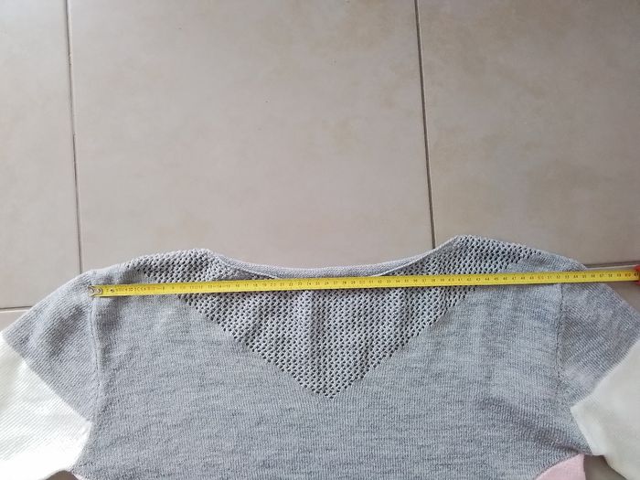 Pull femme T :42 rose et gris - photo numéro 2