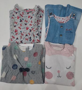 Lot de 4 robes 18-24 mois