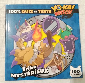 Yo- Kai Watch livre 100 % quiz et test 100 stickers