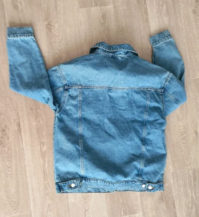 Veste en jean taille 36 coupe oversive - neuve - photo numéro 4