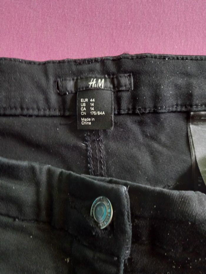 Pantalon jeans noir femme T; 44  H&M - photo numéro 3