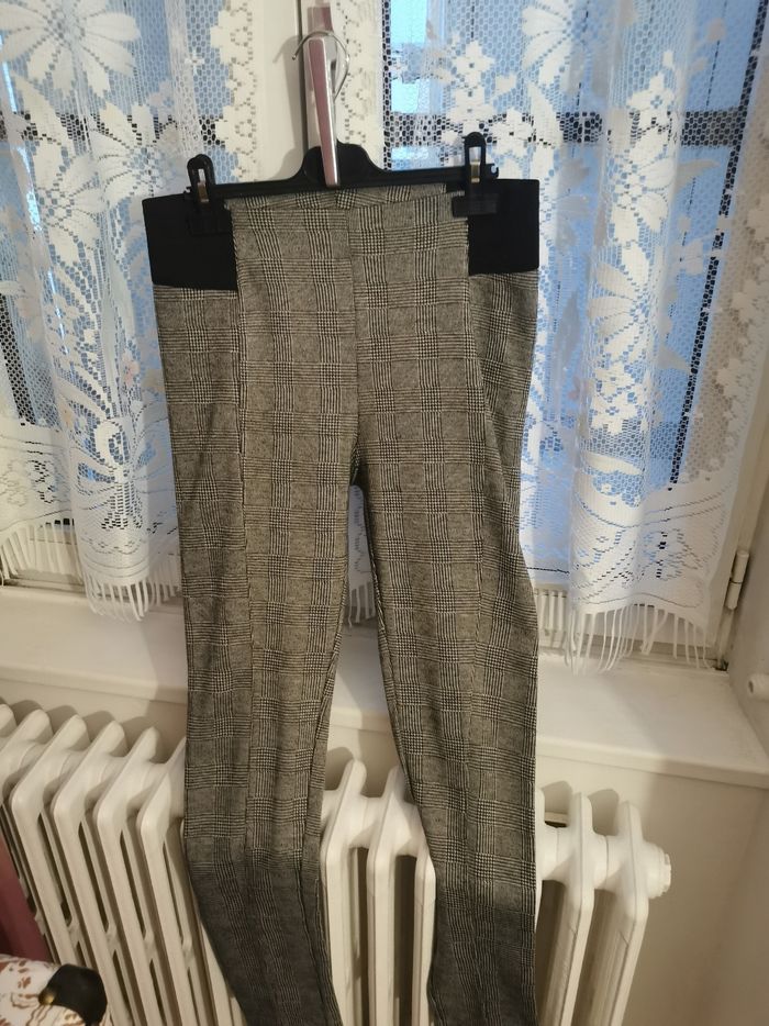 Legging écossais gris taille M