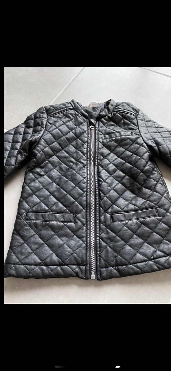 Manteau veste similicuir 4 ans - photo numéro 2