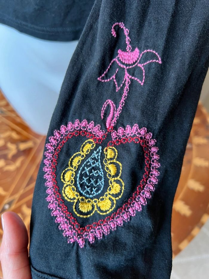 Blouse broderies Whimsigoth Witchy vintage Whimsy - Taille S/M - photo numéro 3