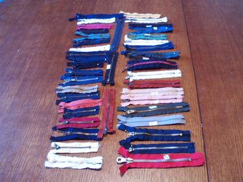 Lot fermetures éclaires