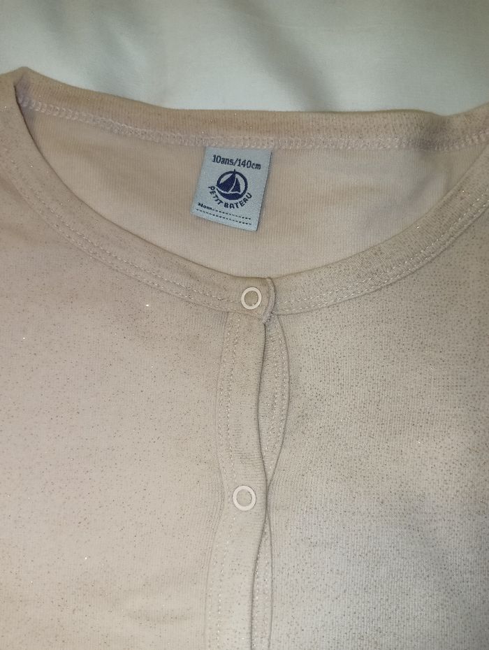 Gilet rose pailleté 10 ans petit bateau Noël - photo numéro 3