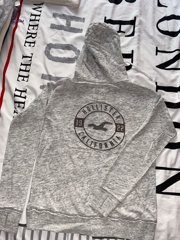 Pull Hollister gris femme S - photo numéro 3