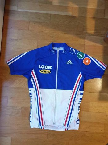 Maillot velo vtt equipe de France FFC Noret pour Adidas taille O / XS