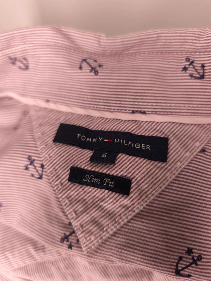 Chemise Tommy Hilfiger Femme Taille 6 Violet rayé - photo numéro 8