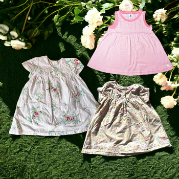 Lot 3 robes d'été Petit Bateau 12 mois TBE (18€)