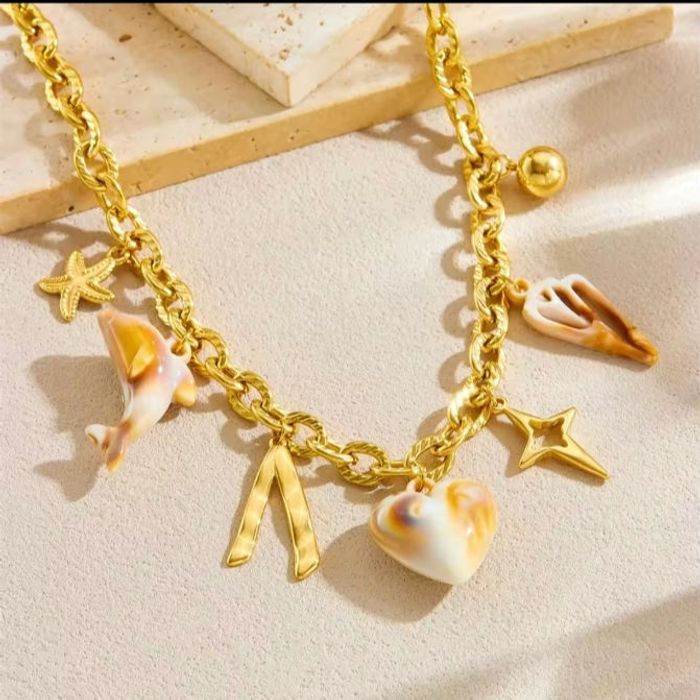 Collier dauphin 🐬  coeur ♥️ ✅ - photo numéro 3