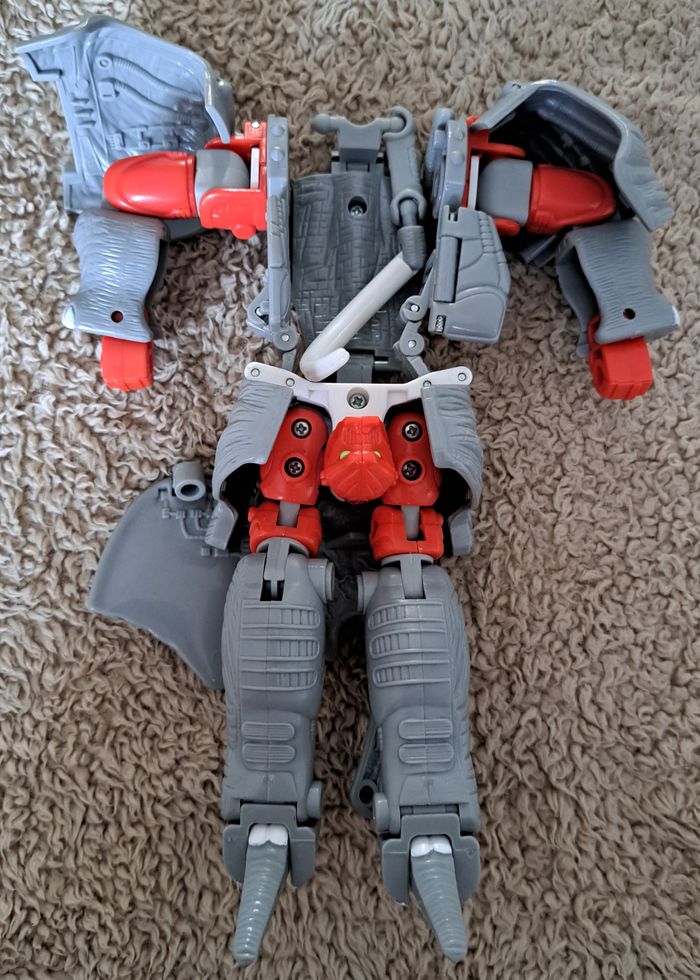 🪆 Figurine Transformers Beast Wars Ironhide éléphant Hasbro Takara 1996 - photo numéro 2